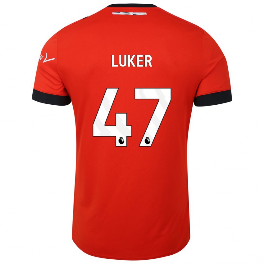 Damen Jayden Luker #47 Rot Heimtrikot Trikot 2023/24 T-Shirt Belgien