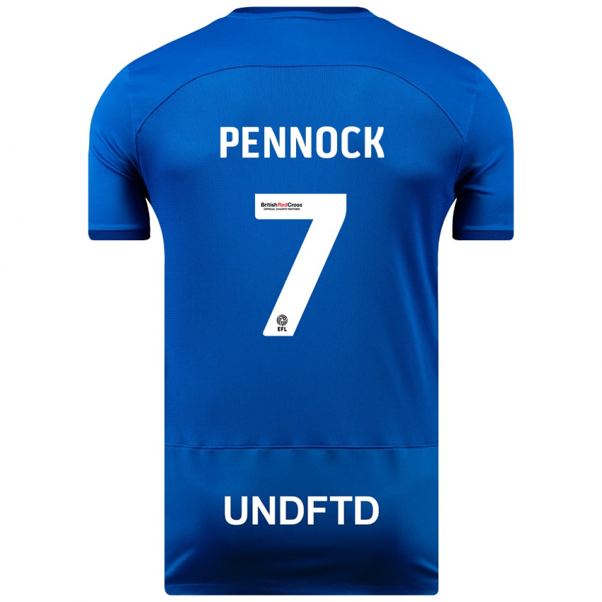 Damen Jade Pennock #7 Blau Heimtrikot Trikot 2023/24 T-Shirt Belgien