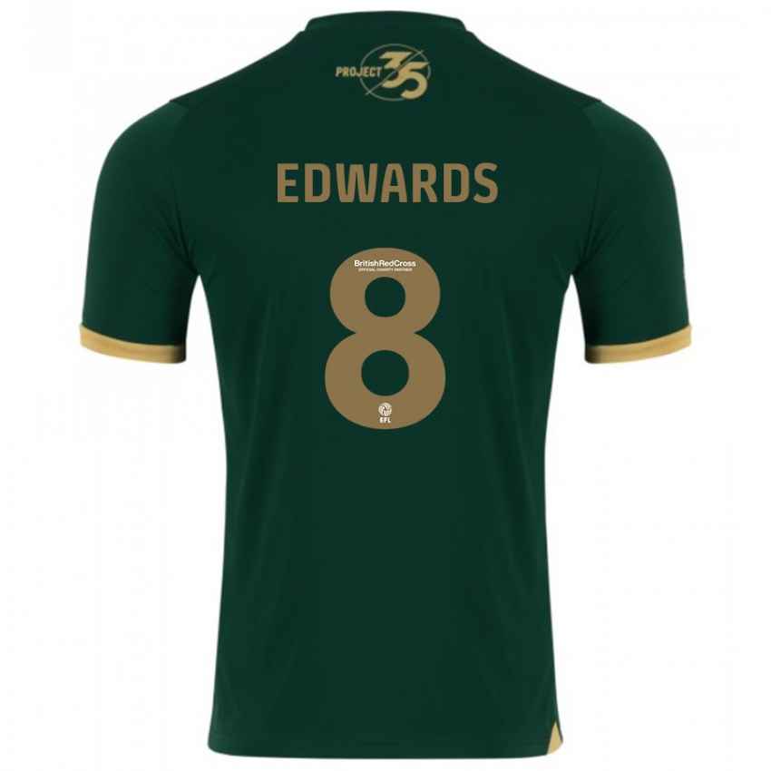 Damen Joe Edwards #8 Grün Heimtrikot Trikot 2023/24 T-Shirt Belgien
