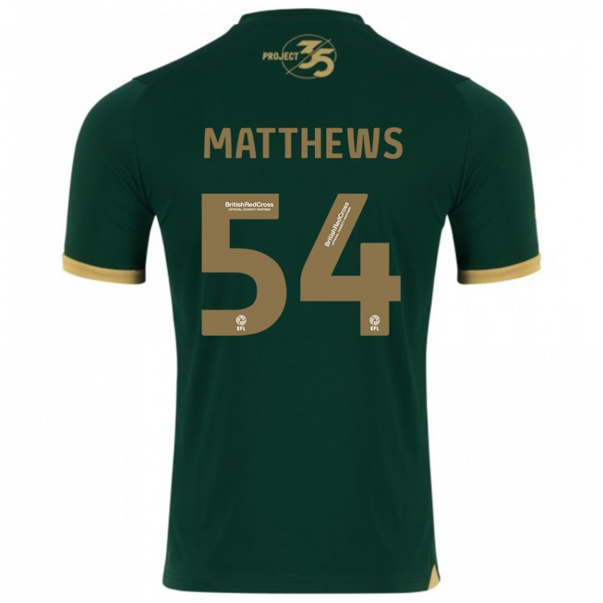 Damen Jack Matthews #54 Grün Heimtrikot Trikot 2023/24 T-Shirt Belgien