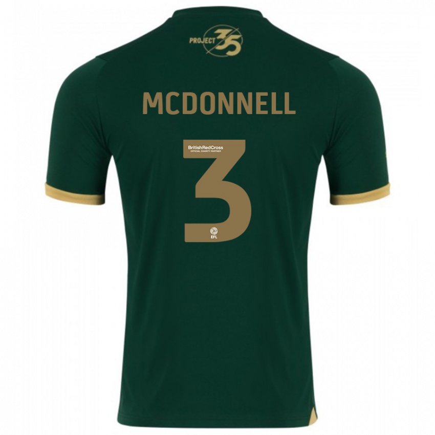 Damen Rosie Mcdonnell #3 Grün Heimtrikot Trikot 2023/24 T-Shirt Belgien
