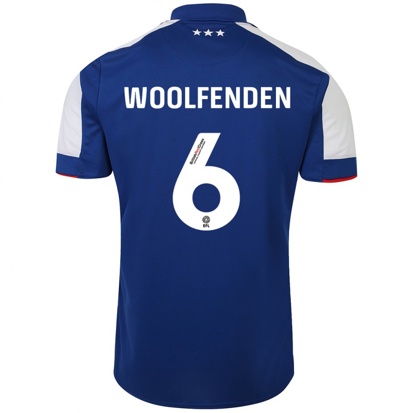 Damen Luke Woolfenden #6 Blau Heimtrikot Trikot 2023/24 T-Shirt Belgien