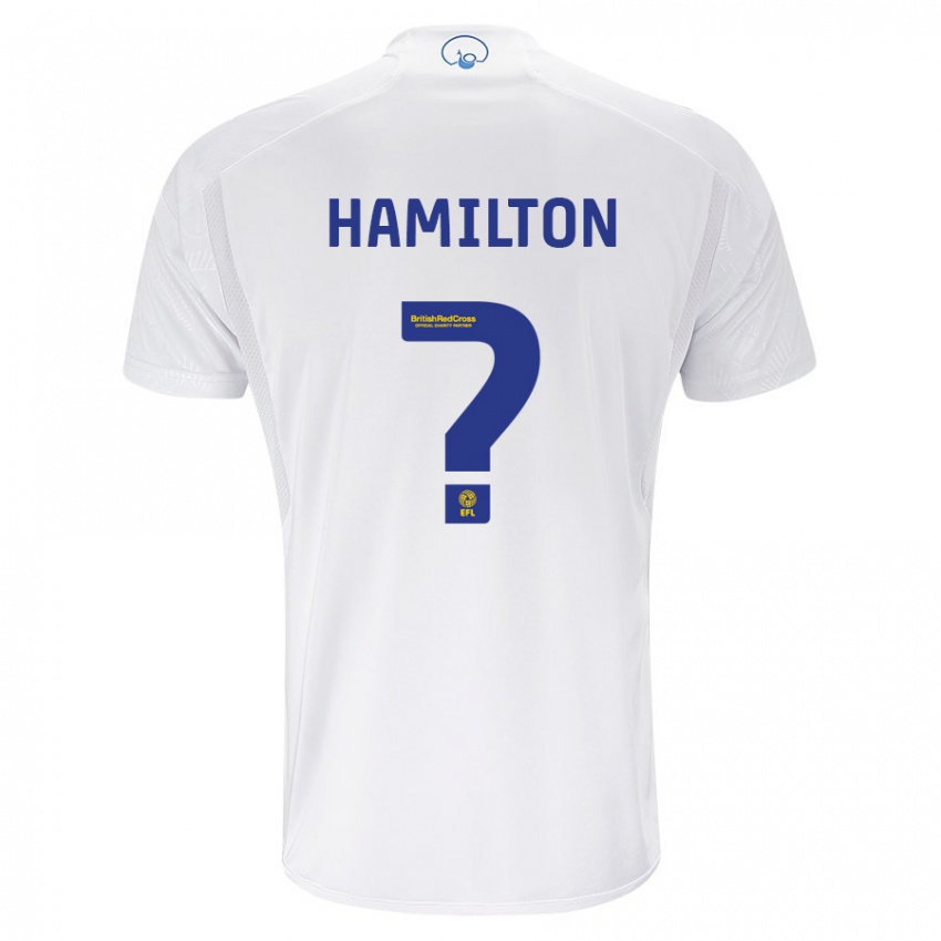 Damen Joshua Hamilton #0 Weiß Heimtrikot Trikot 2023/24 T-Shirt Belgien