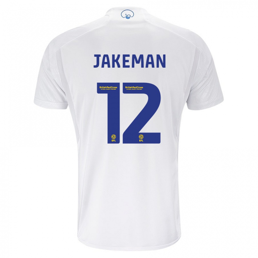 Damen Harriet Jakeman #12 Weiß Heimtrikot Trikot 2023/24 T-Shirt Belgien