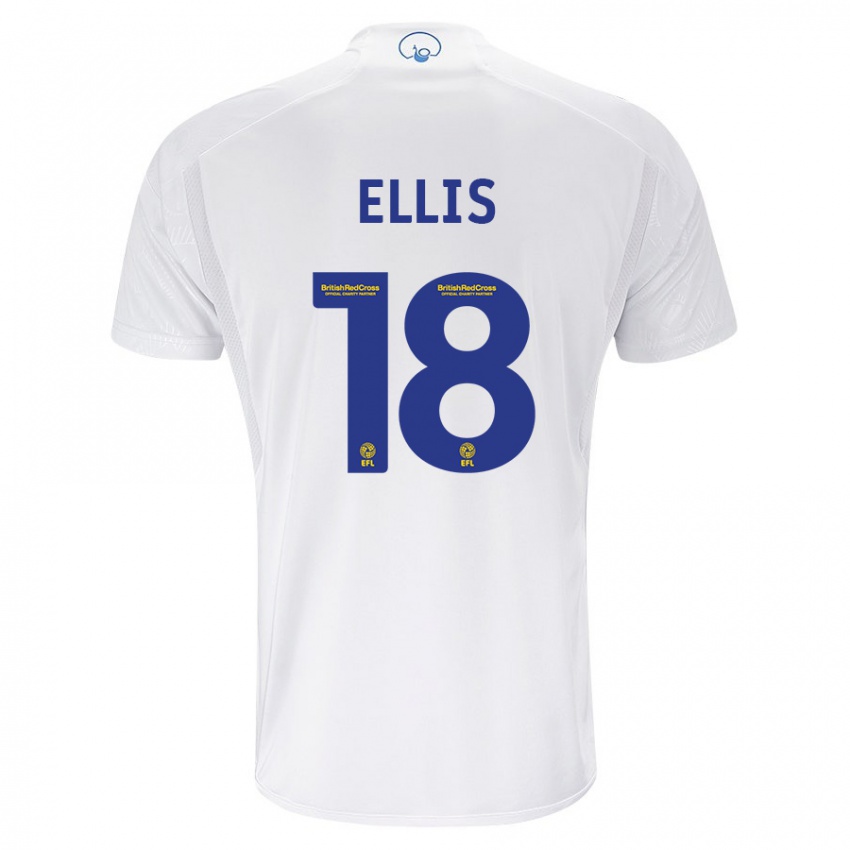 Femme Maillot Macy Ellis #18 Blanc Tenues Domicile 2023/24 T-Shirt Belgique