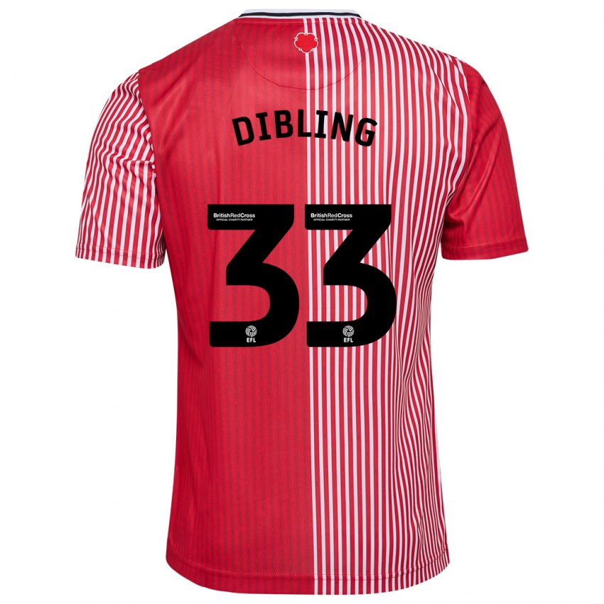 Damen Tyler Dibling #33 Rot Heimtrikot Trikot 2023/24 T-Shirt Belgien