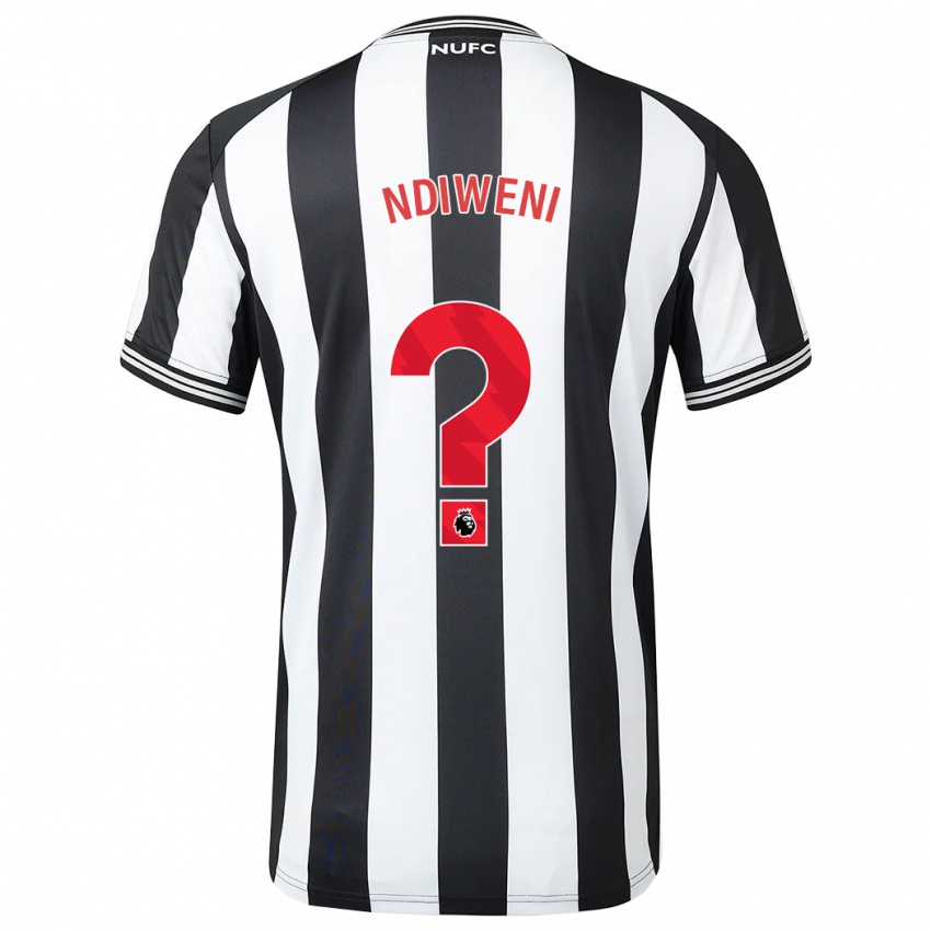 Damen Ryan Ndiweni #0 Schwarz-Weiss Heimtrikot Trikot 2023/24 T-Shirt Belgien