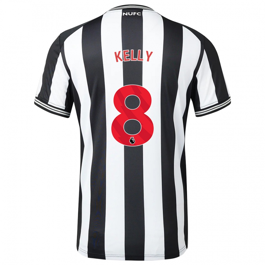 Dames Emma Kelly #8 Zwart Wit Thuisshirt Thuistenue 2023/24 T-Shirt België