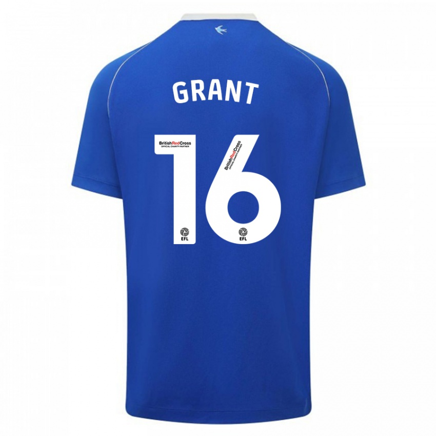 Damen Karlan Grant #16 Blau Heimtrikot Trikot 2023/24 T-Shirt Belgien