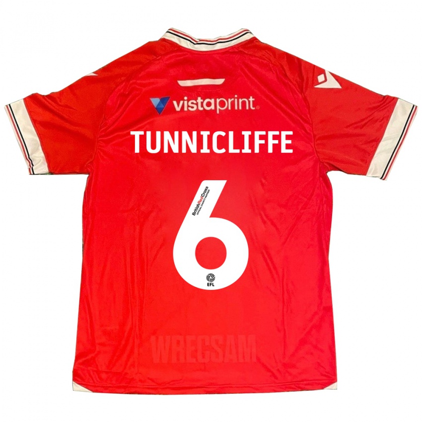 Damen Jordan Tunnicliffe #6 Rot Heimtrikot Trikot 2023/24 T-Shirt Belgien