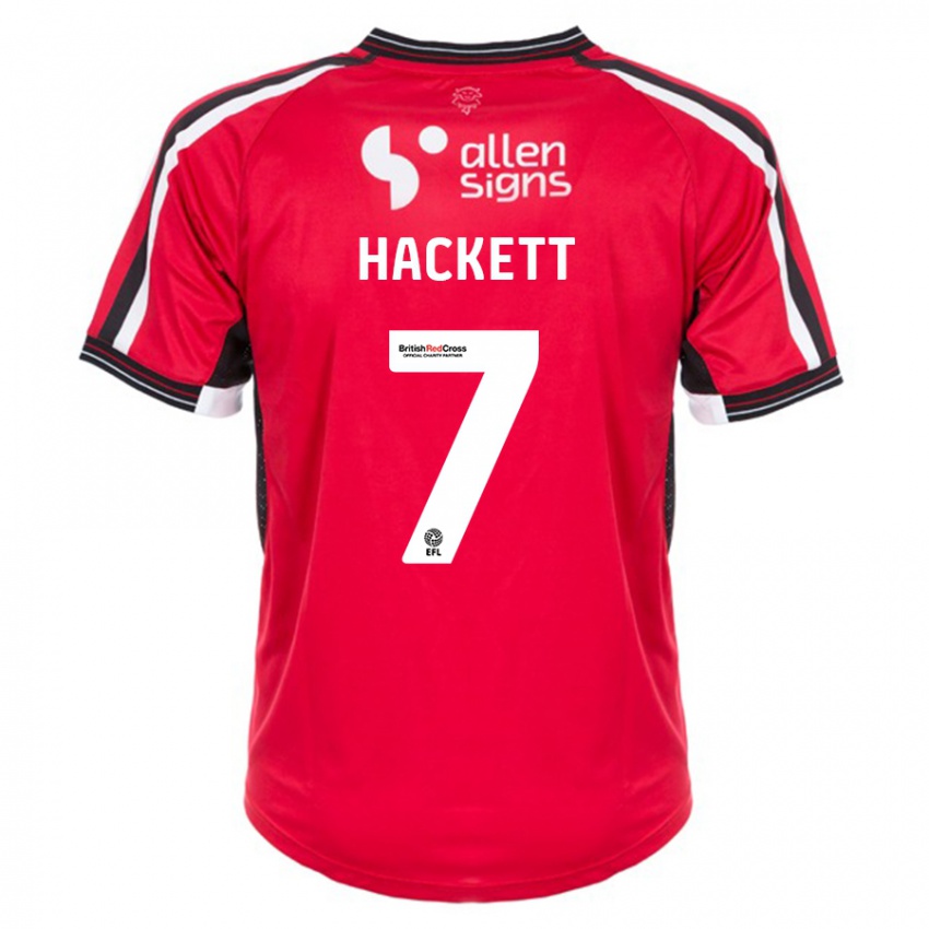 Damen Reeco Hackett #7 Rot Heimtrikot Trikot 2023/24 T-Shirt Belgien