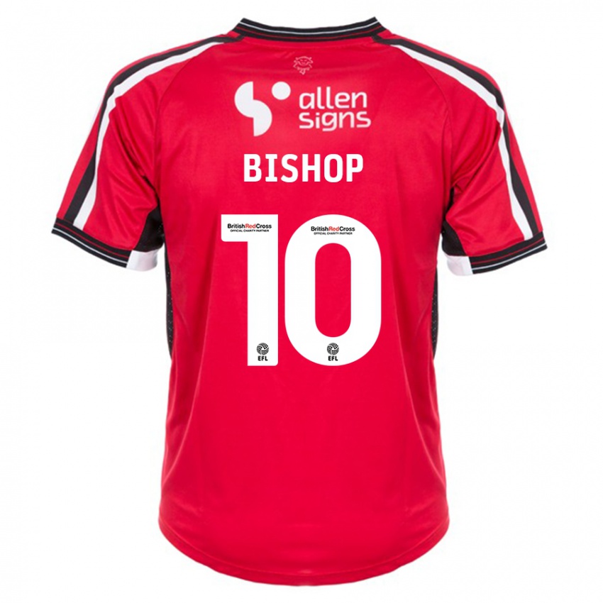Damen Teddy Bishop #10 Rot Heimtrikot Trikot 2023/24 T-Shirt Belgien