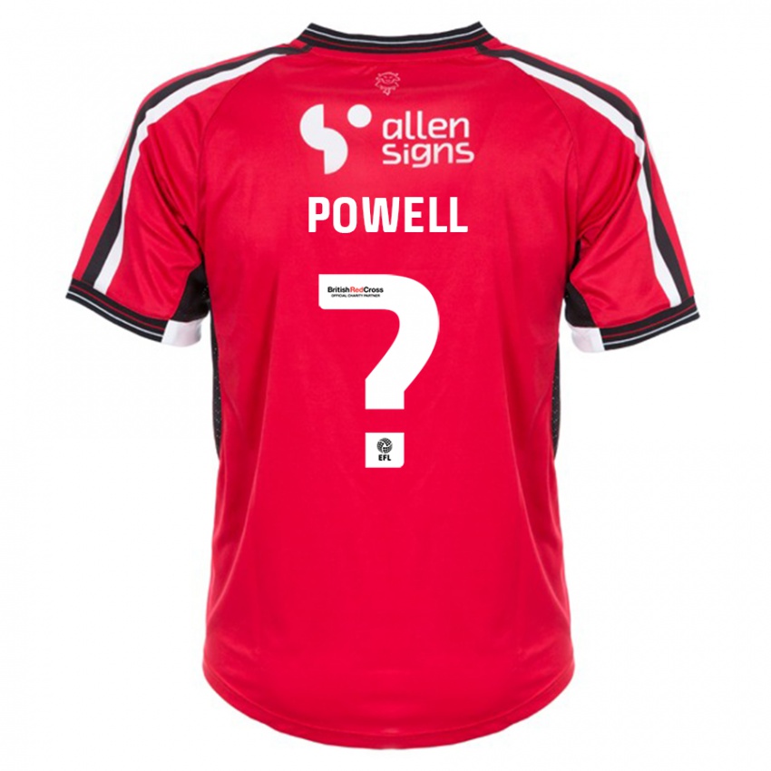 Damen Darryl Powell #0 Rot Heimtrikot Trikot 2023/24 T-Shirt Belgien