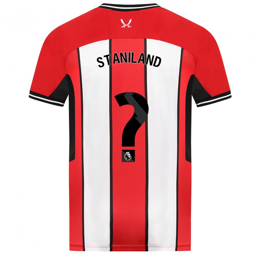 Damen Charlie Staniland #0 Rot Heimtrikot Trikot 2023/24 T-Shirt Belgien