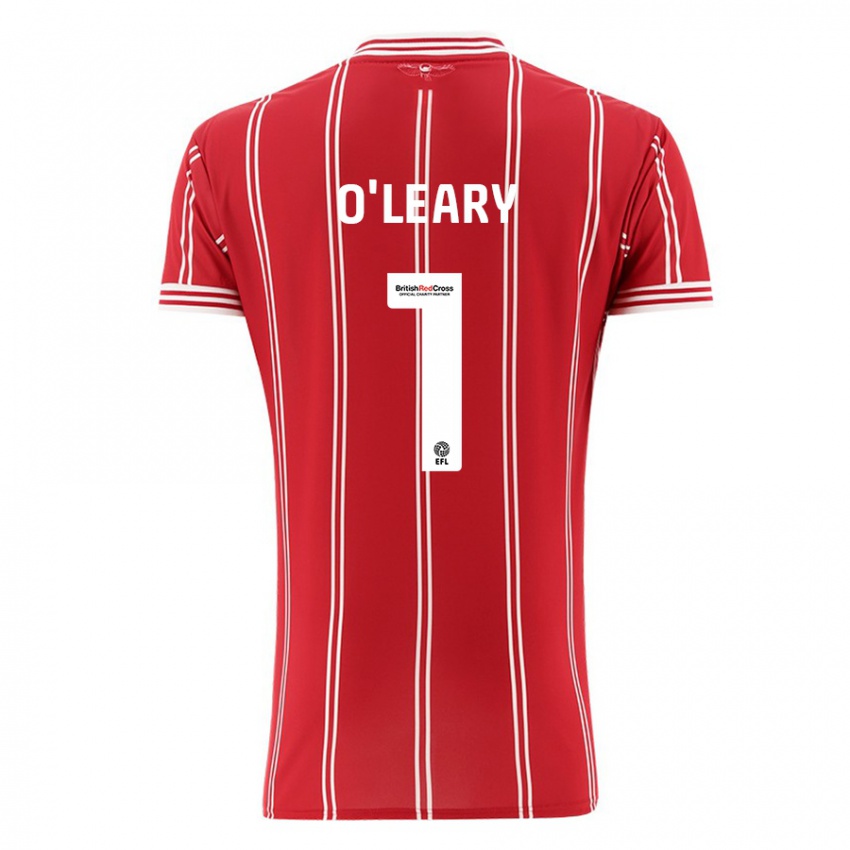 Dames Max O'leary #1 Rood Thuisshirt Thuistenue 2023/24 T-Shirt België