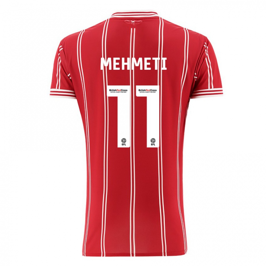 Damen Anis Mehmeti #11 Rot Heimtrikot Trikot 2023/24 T-Shirt Belgien