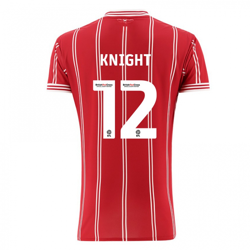 Damen Jason Knight #12 Rot Heimtrikot Trikot 2023/24 T-Shirt Belgien