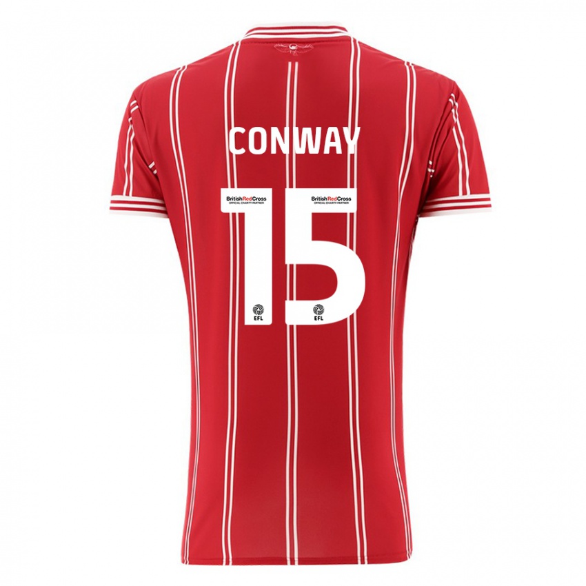 Damen Tommy Conway #15 Rot Heimtrikot Trikot 2023/24 T-Shirt Belgien