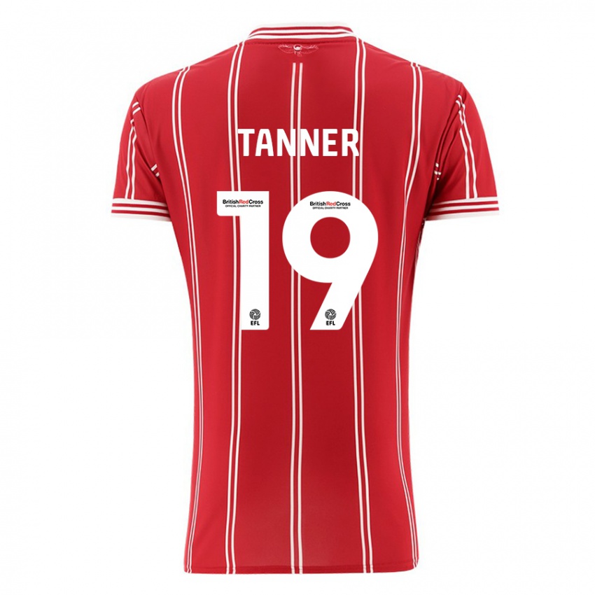 Damen George Tanner #19 Rot Heimtrikot Trikot 2023/24 T-Shirt Belgien