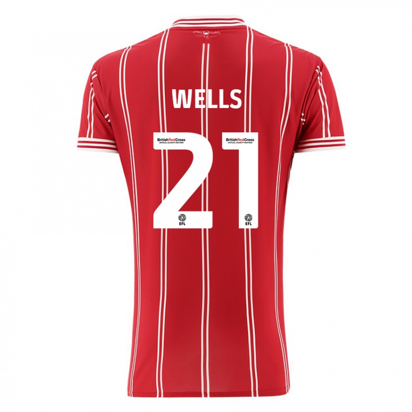 Damen Nahki Wells #21 Rot Heimtrikot Trikot 2023/24 T-Shirt Belgien