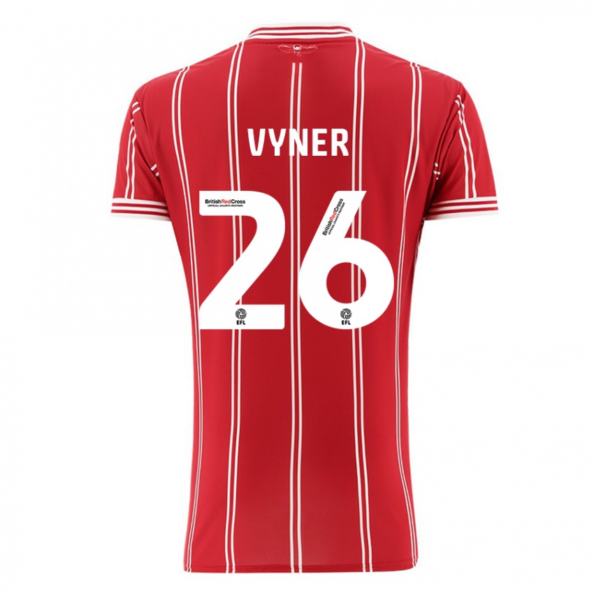 Damen Zak Vyner #26 Rot Heimtrikot Trikot 2023/24 T-Shirt Belgien