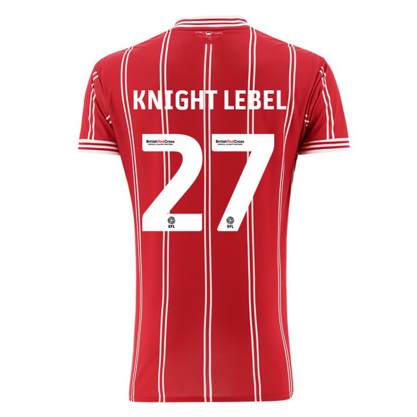Damen Jamie Knight-Lebel #27 Rot Heimtrikot Trikot 2023/24 T-Shirt Belgien