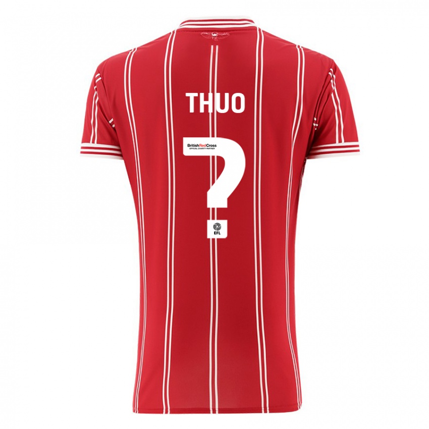 Damen Mark Thuo #0 Rot Heimtrikot Trikot 2023/24 T-Shirt Belgien