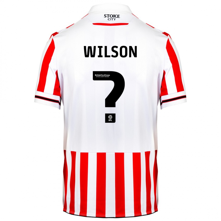 Damen Luke Wilson #0 Rot-Weiss Heimtrikot Trikot 2023/24 T-Shirt Belgien
