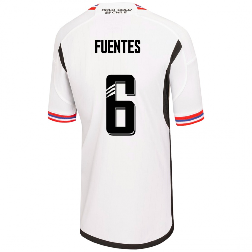Damen César Fuentes #6 Weiß Heimtrikot Trikot 2023/24 T-Shirt Belgien