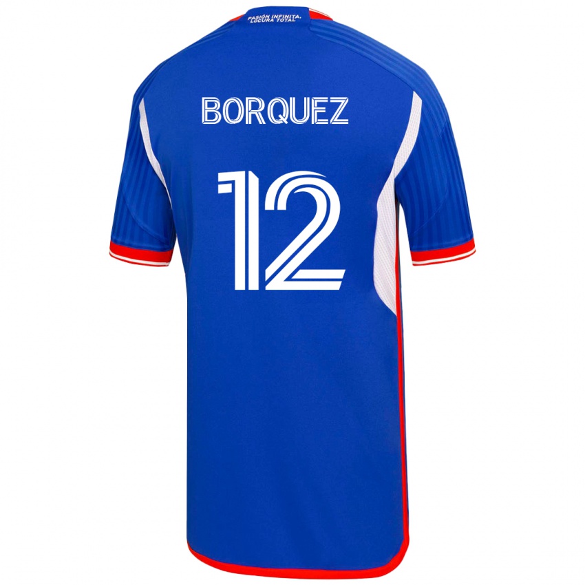 Dames Gabriela Bórquez #12 Blauw Thuisshirt Thuistenue 2023/24 T-Shirt België