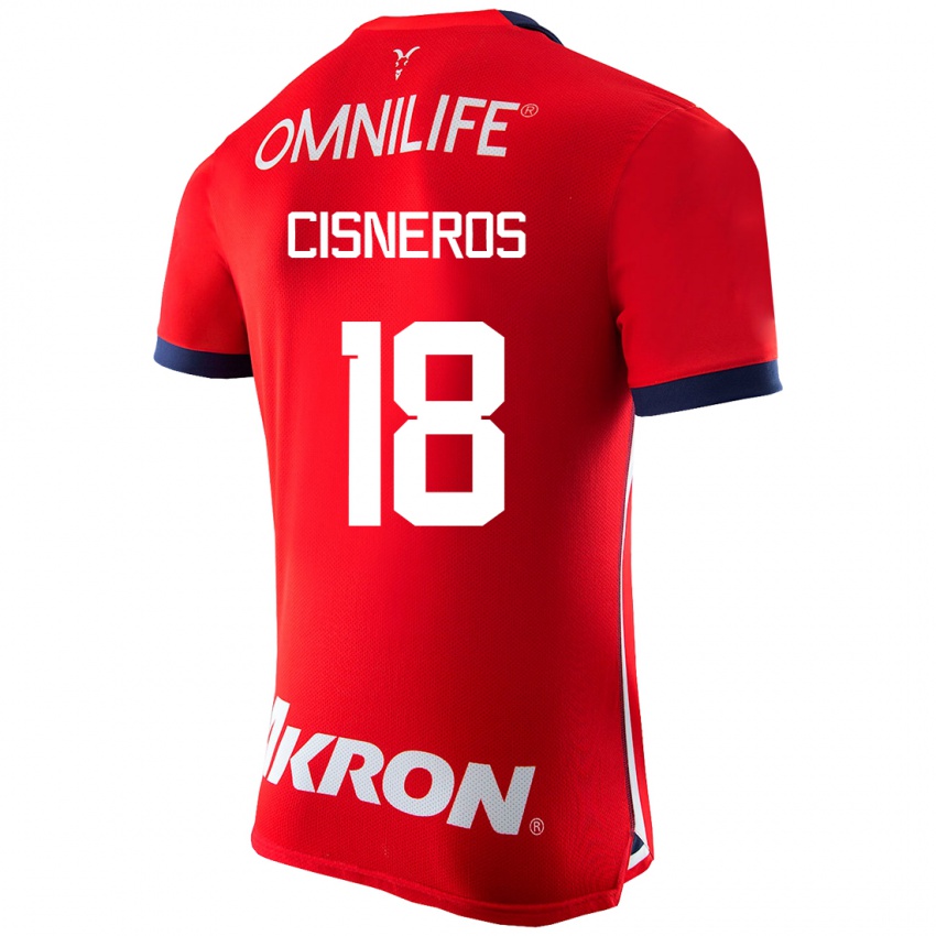 Damen Ronaldo Cisneros #18 Rot Heimtrikot Trikot 2023/24 T-Shirt Belgien