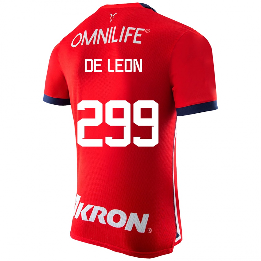 Damen Jared De León #299 Rot Heimtrikot Trikot 2023/24 T-Shirt Belgien