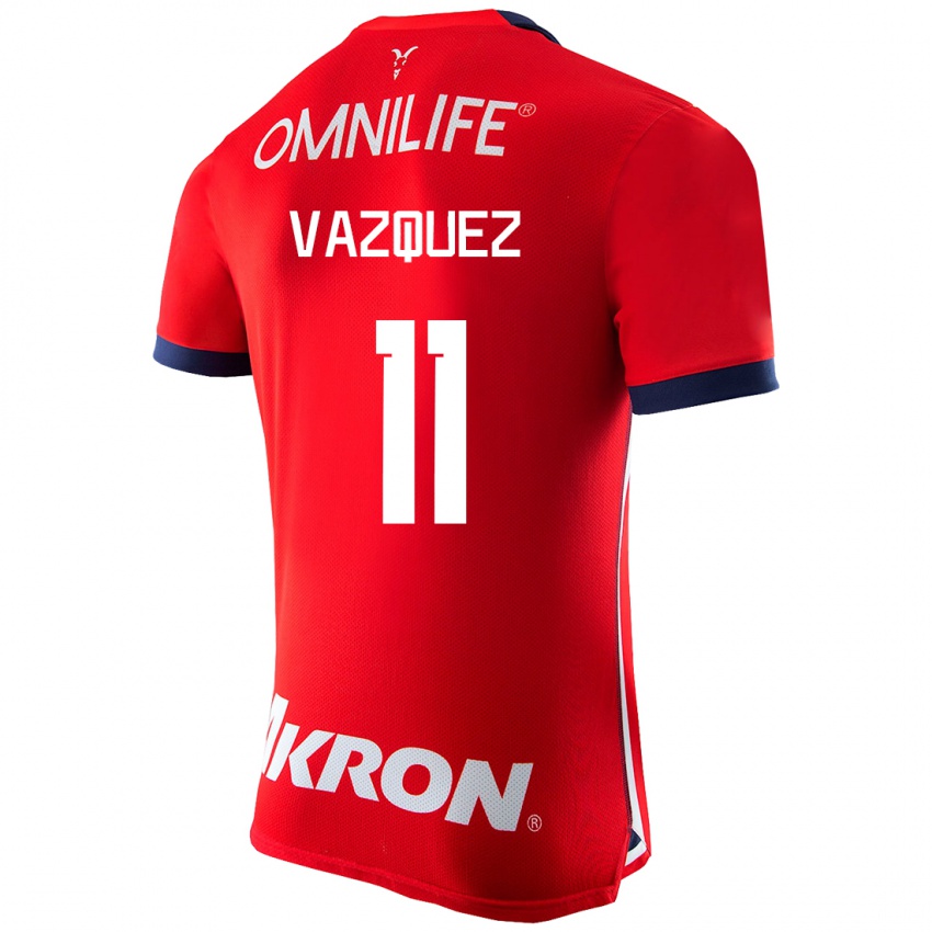 Damen Anette Vázquez #11 Rot Heimtrikot Trikot 2023/24 T-Shirt Belgien