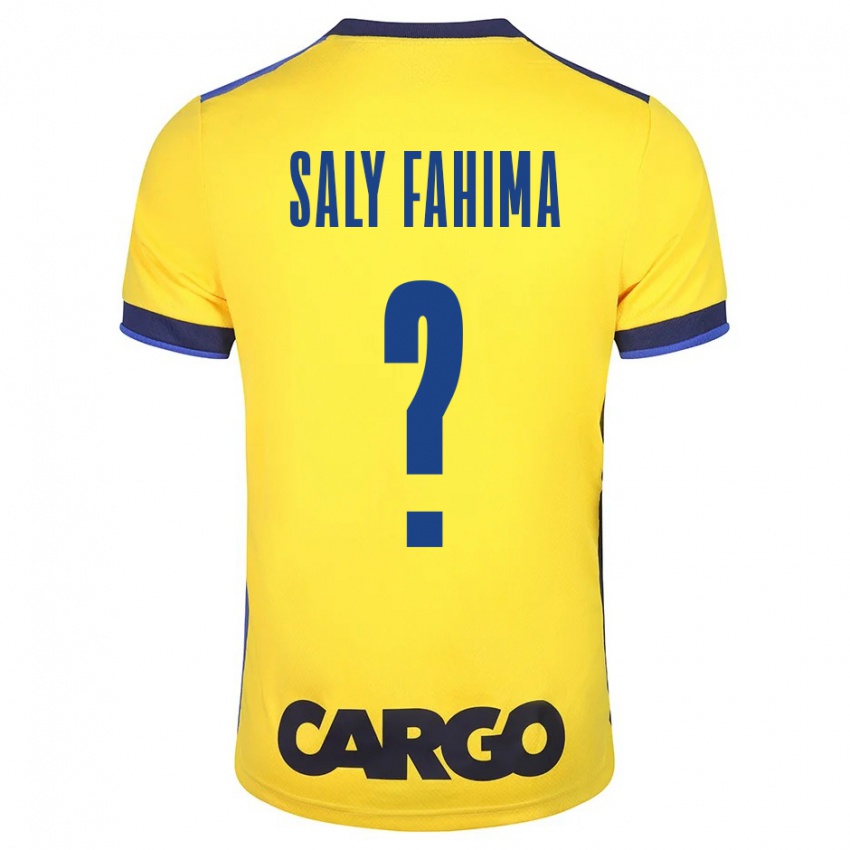 Dames Israel Saly Fahima #0 Geel Thuisshirt Thuistenue 2023/24 T-Shirt België
