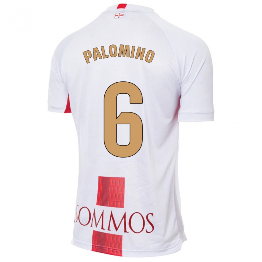 Damen Yolanda Palomino #6 Weiß Auswärtstrikot Trikot 2023/24 T-Shirt Belgien