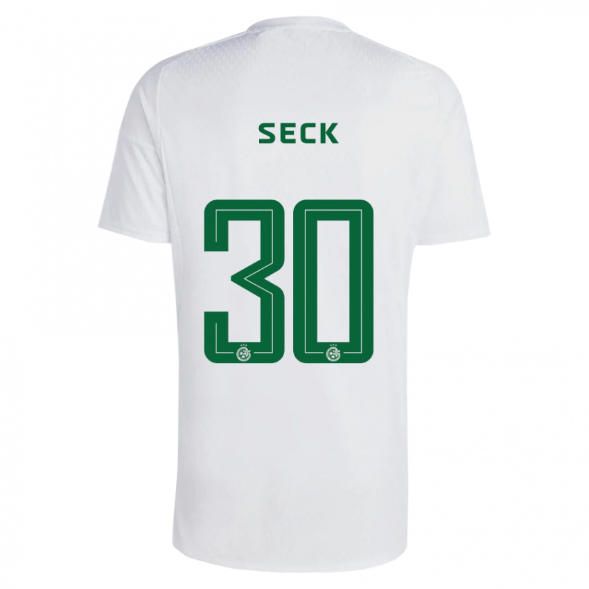 Dames Abdoulaye Seck #30 Groen Blauw Uitshirt Uittenue 2023/24 T-Shirt België