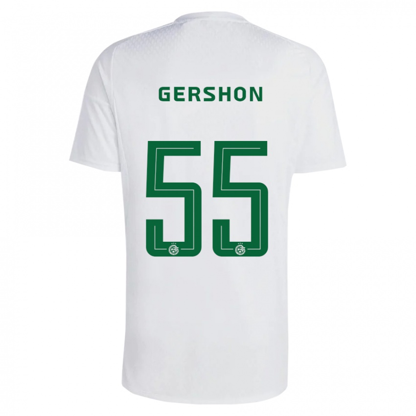 Damen Rami Gershon #55 Grün Blau Auswärtstrikot Trikot 2023/24 T-Shirt Belgien