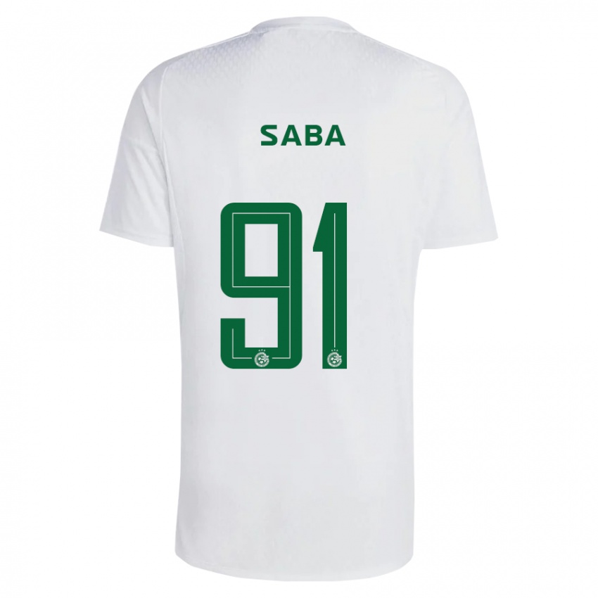 Damen Dia Saba #91 Grün Blau Auswärtstrikot Trikot 2023/24 T-Shirt Belgien