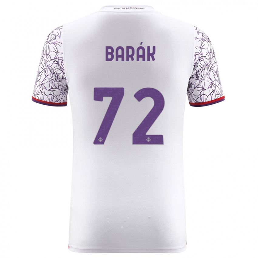 Damen Antonin Barak #72 Weiß Auswärtstrikot Trikot 2023/24 T-Shirt Belgien
