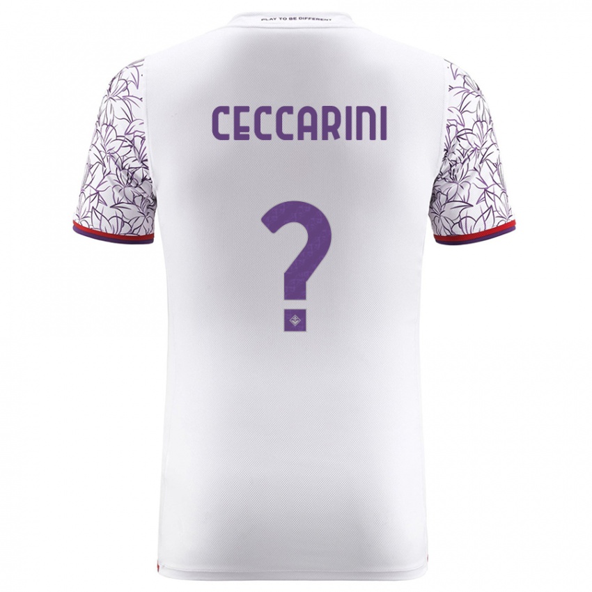 Damen Mattia Ceccarini #0 Weiß Auswärtstrikot Trikot 2023/24 T-Shirt Belgien