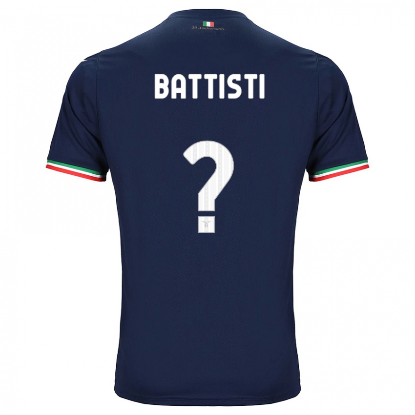 Dames Valerio Battisti #0 Marine Uitshirt Uittenue 2023/24 T-Shirt België