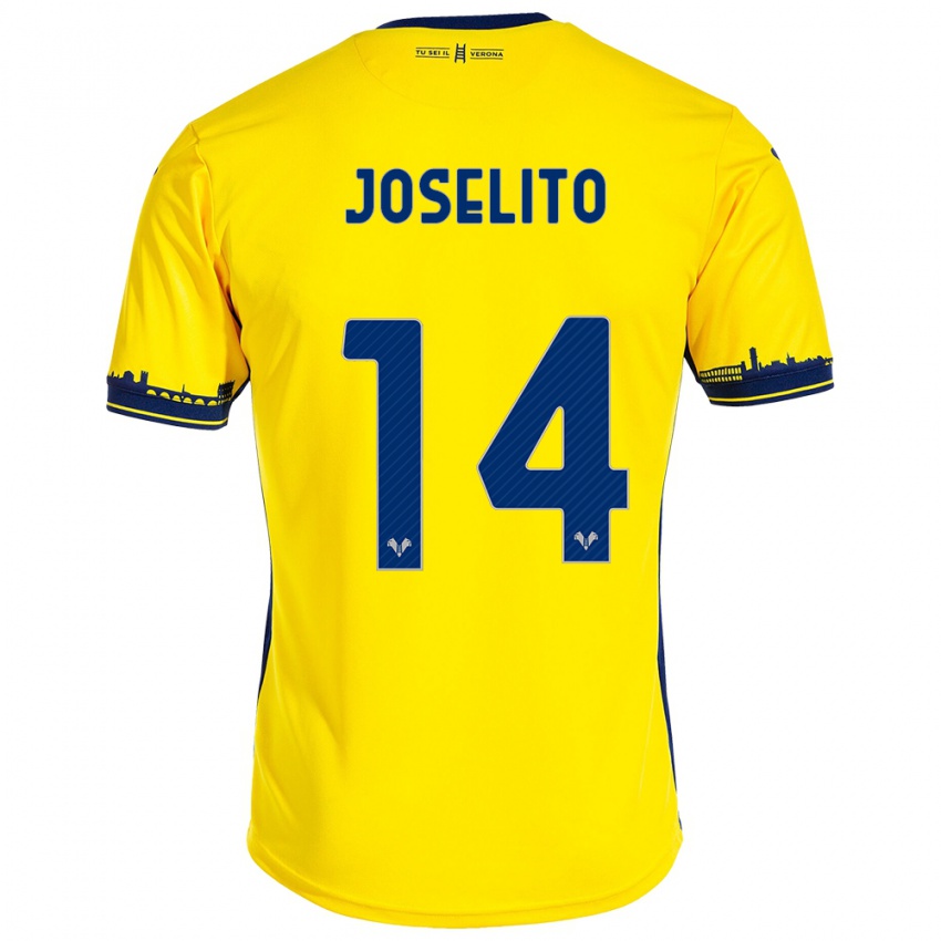 Damen Joselito #14 Gelb Auswärtstrikot Trikot 2023/24 T-Shirt Belgien