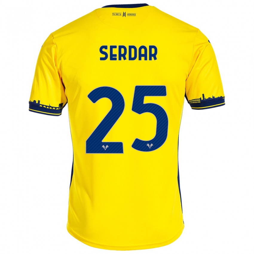 Damen Suat Serdar #25 Gelb Auswärtstrikot Trikot 2023/24 T-Shirt Belgien
