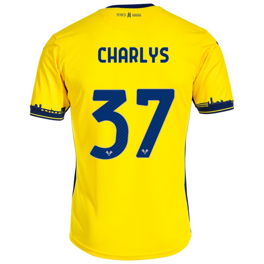 Dames Charlys #37 Geel Uitshirt Uittenue 2023/24 T-Shirt België