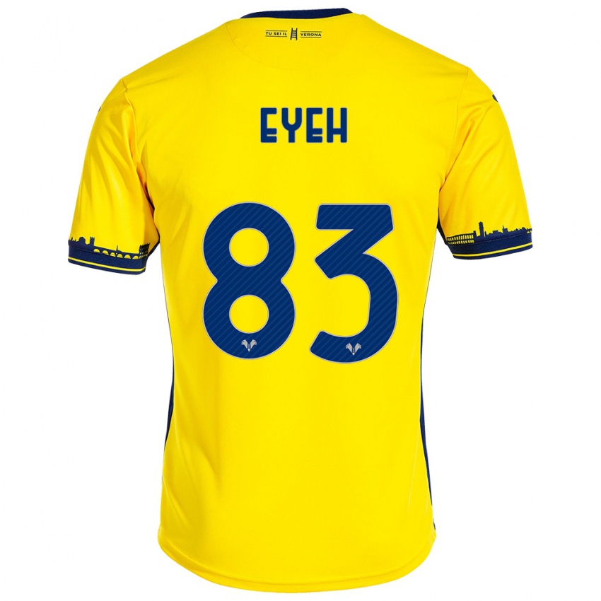 Damen Nicholas Eyeh #83 Gelb Auswärtstrikot Trikot 2023/24 T-Shirt Belgien