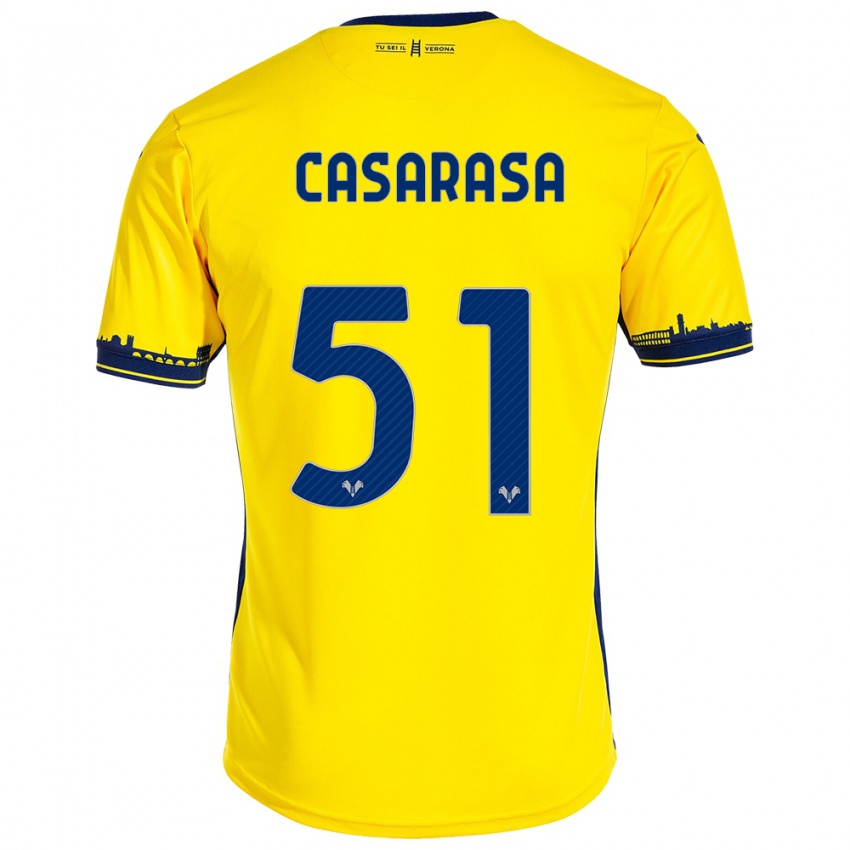 Dames Asia Casarasa #51 Geel Uitshirt Uittenue 2023/24 T-Shirt België