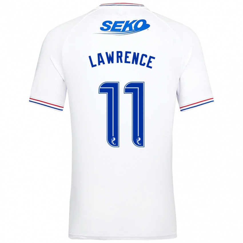 Damen Tom Lawrence #11 Weiß Auswärtstrikot Trikot 2023/24 T-Shirt Belgien