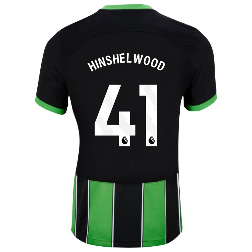 Damen Jack Hinshelwood #41 Schwarz Grün Auswärtstrikot Trikot 2023/24 T-Shirt Belgien