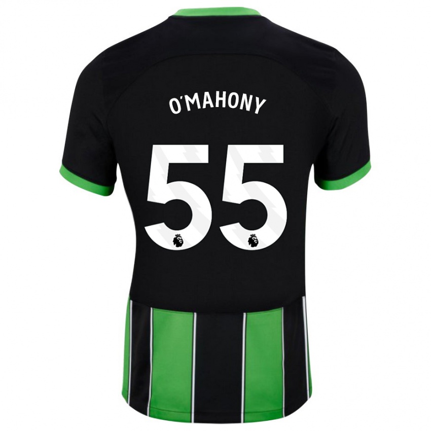 Dames Mark O'mahony #55 Zwart Groen Uitshirt Uittenue 2023/24 T-Shirt België