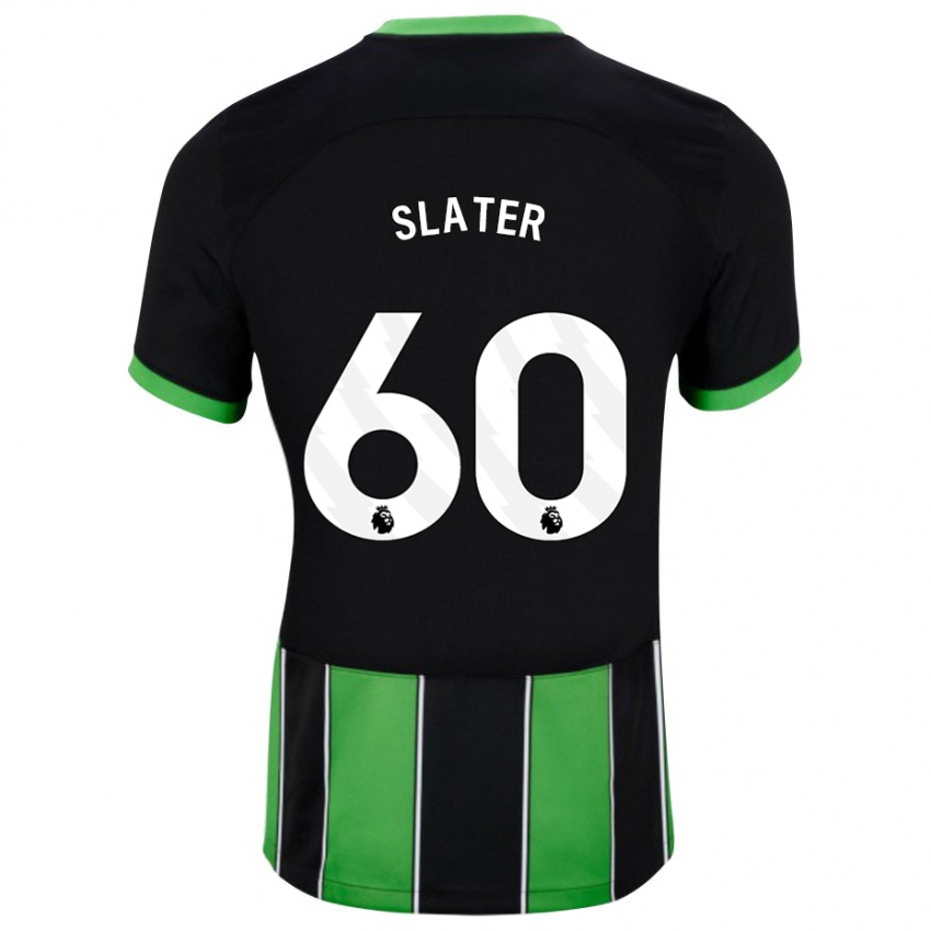 Damen Jacob Slater #60 Schwarz Grün Auswärtstrikot Trikot 2023/24 T-Shirt Belgien